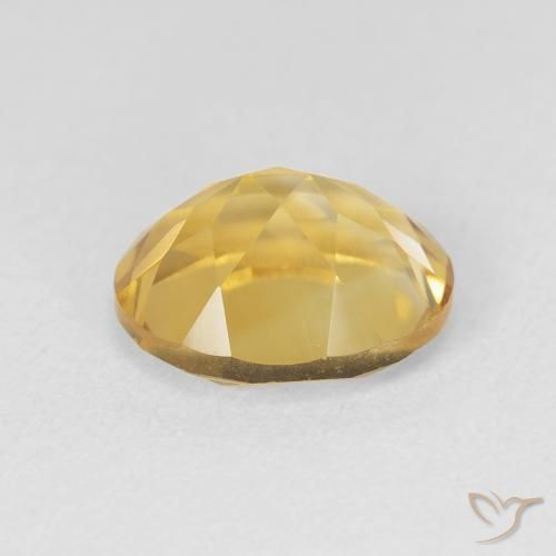 Citrine Orange Doré naturelle ovale, 3.59 ct, VVS-VS