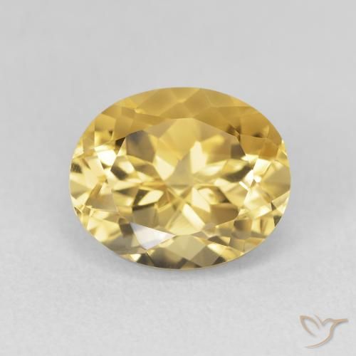 Citrine Orange Doré naturelle ovale, 4.03 ct, VVS-VS