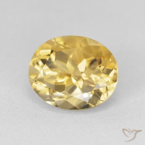 Citrine Orange Doré naturelle ovale, 4.03 ct, VVS-VS