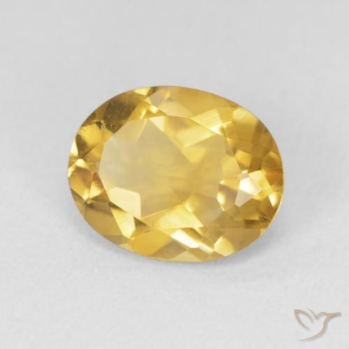 Citrine Doré naturelle ovale, 3.18 ct, VVS-VS