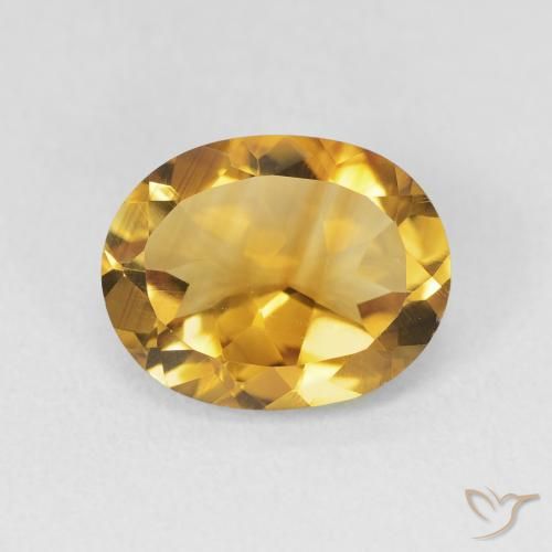 3.11ct Naturel Orange Doré Citrine, ovale, VVS-VS