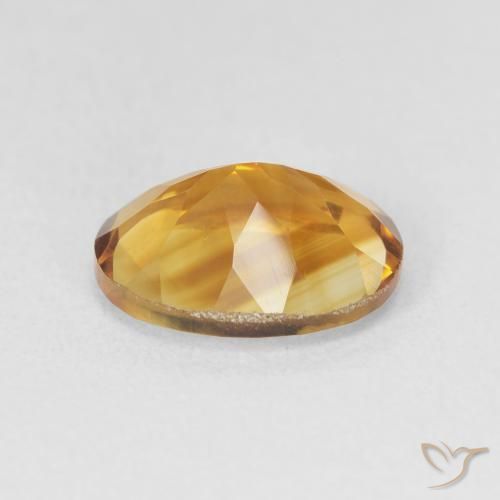 Citrine Orange Doré naturelle ovale, 3.11 ct, VVS-VS