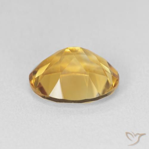 Citrine Doré profond naturelle ovale, 3.25 ct, VVS-VS