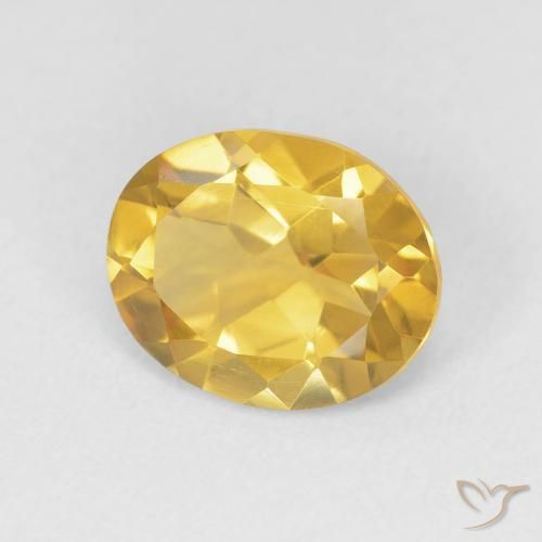 Citrine Doré moyen naturelle ovale, 3.05 ct, VVS-VS