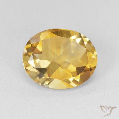 3.38ct Naturel Doré profond Citrine, ovale, VVS-VS