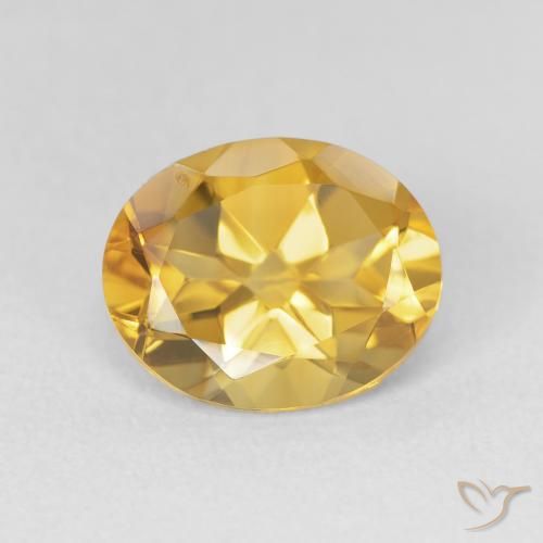 3.32ct Naturel Doré vif Citrine, ovale, VVS-VS