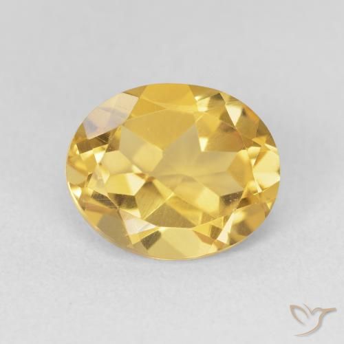 3.52ct Naturel Doré profond Citrine, ovale, VVS-VS