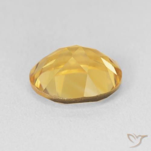 Citrine Doré profond naturelle ovale, 3.52 ct, VVS-VS