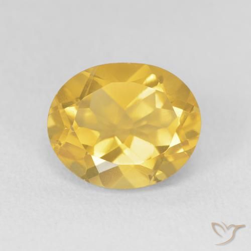 3.78ct Naturel Orange Doré Citrine, ovale, VVS-VS