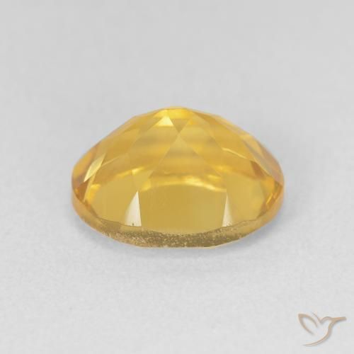 Citrine Orange Doré naturelle ovale, 3.78 ct, VVS-VS