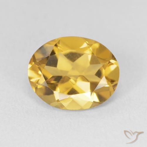 3.11ct Naturel Doré Citrine, ovale, VVS-VS