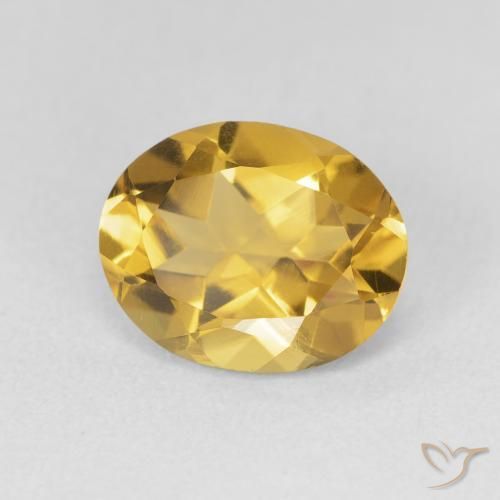 Citrine Doré naturelle ovale, 3.11 ct, VVS-VS