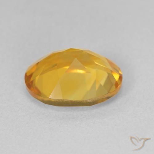 Citrine Or moyen naturelle ovale, 3.11 ct, VVS