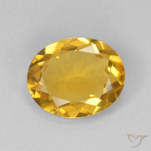 2.94ct Naturel Doré vif Citrine, ovale, VVS