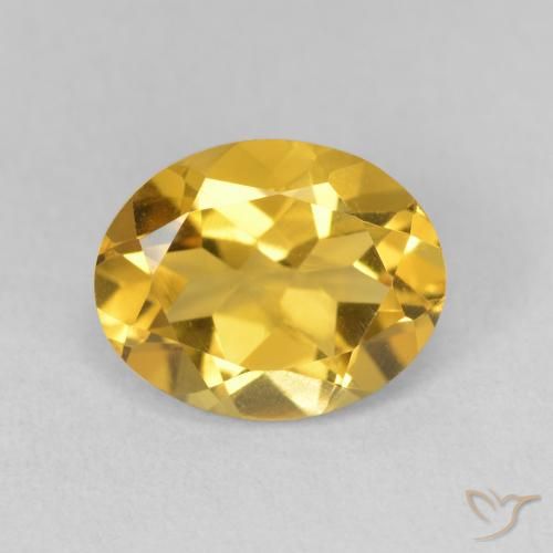 Citrine Doré naturelle ovale, 3.03 ct, VVS-VS