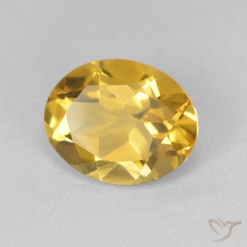 Citrine Doré naturelle ovale, 3.03 ct, VVS-VS