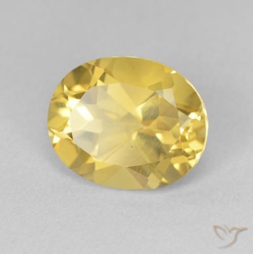 Citrine Orange Doré naturelle ovale, 3.26 ct, VVS-VS