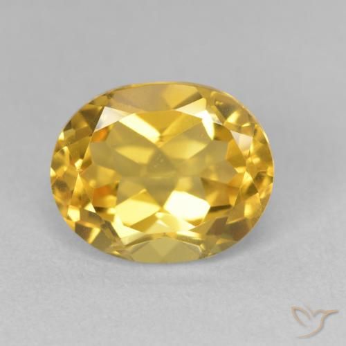 3.54ct Naturel Doré Citrine, ovale, VVS-VS