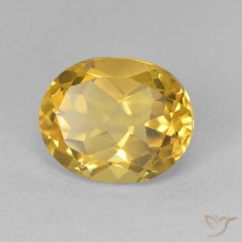 Citrine Doré naturelle ovale, 3.54 ct, VVS-VS