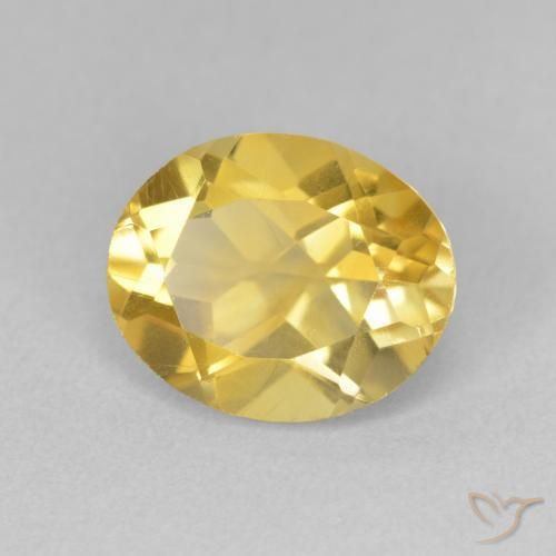 Citrine Doré moyen naturelle ovale, 3.31 ct, VVS-VS