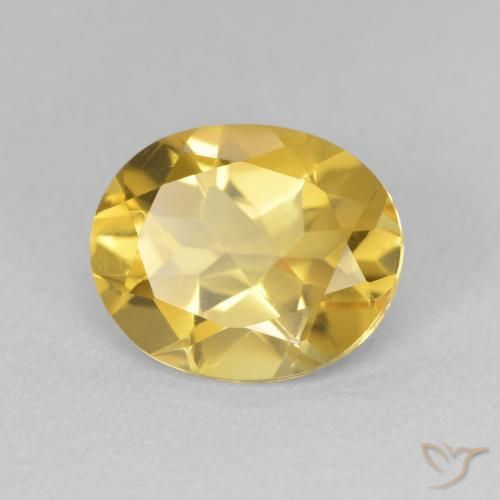 Citrine Orange Doré naturelle ovale, 2.94 ct, VVS-VS