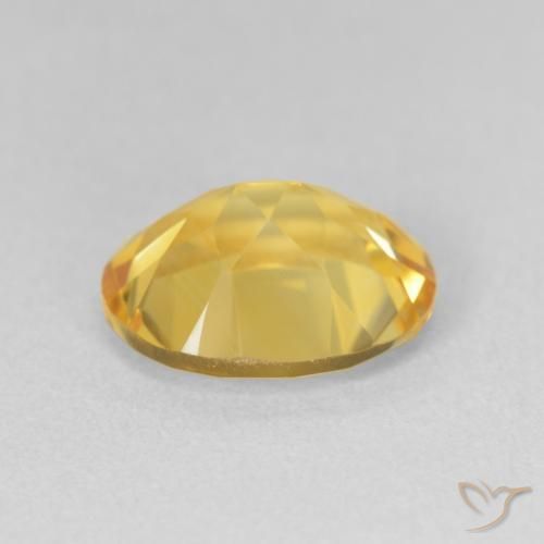 Citrine Orange Doré naturelle ovale, 2.94 ct, VVS-VS