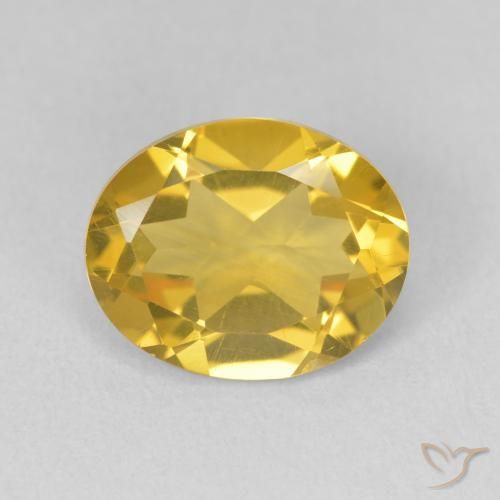 Citrine Doré moyen naturelle ovale, 3.02 ct, VVS-VS