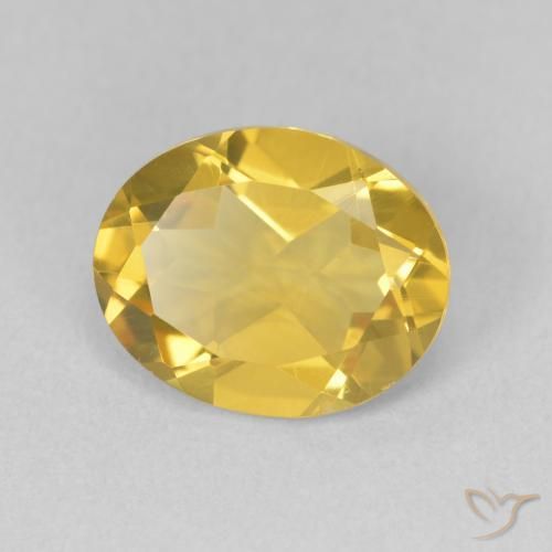 Citrine Doré moyen naturelle ovale, 3.02 ct, VVS-VS