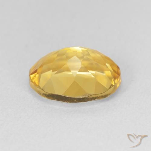 Citrine Doré profond naturelle ovale, 3.30 ct, VVS