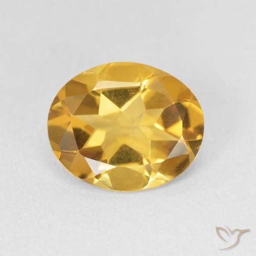 Citrine Doré naturelle ovale, 2.58 ct, VVS