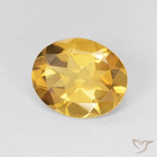 Citrine Doré naturelle ovale, 2.58 ct, VVS