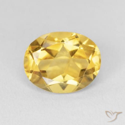 3.28ct Naturel Doré profond Citrine, ovale, VVS