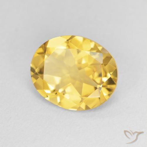 Citrine Doré naturelle ovale, 2.63 ct, VVS