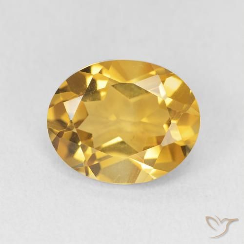 3.36ct Naturel Doré Citrine, ovale, VVS