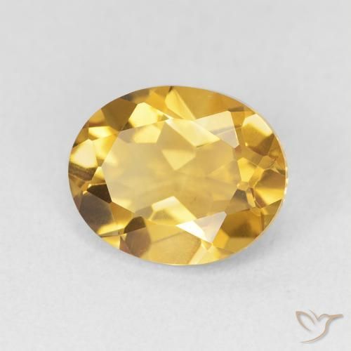 Citrine Doré naturelle ovale, 3.36 ct, VVS