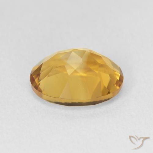 Citrine Doré naturelle ovale, 3.36 ct, VVS