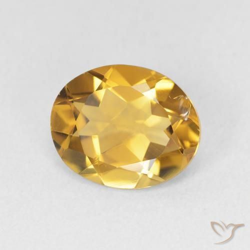 Citrine Doré naturelle ovale, 2.79 ct, VVS
