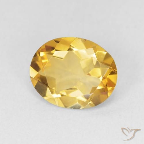 Citrine Doré naturelle ovale, 2.63 ct, VVS