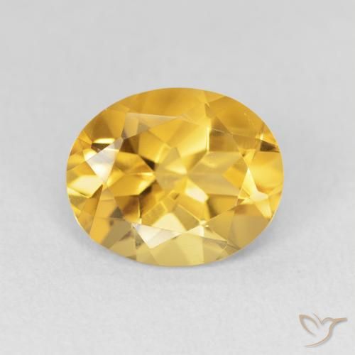 3.18ct Naturel Doré vif Citrine, ovale, VVS