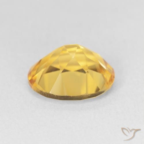 Citrine Doré vif naturelle ovale, 3.18 ct, VVS