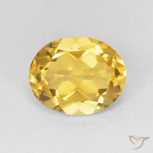 3.52ct Naturel Doré Citrine, ovale, VVS