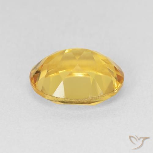 Citrine Doré naturelle ovale, 3.52 ct, VVS