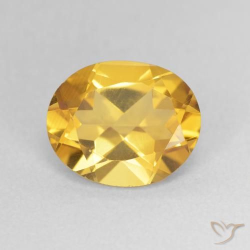 3.14ct Naturel Doré Citrine, ovale, VVS