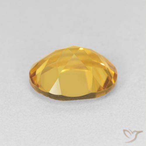 Citrine Doré naturelle ovale, 3.14 ct, VVS