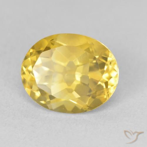 Citrine Or moyen naturelle ovale, 3.59 ct, VVS-VS
