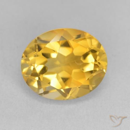 3.72ct Naturel Or moyen Citrine, ovale, VVS-VS