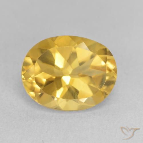 Citrine Orange Doré naturelle ovale, 3.50 ct, VVS-VS