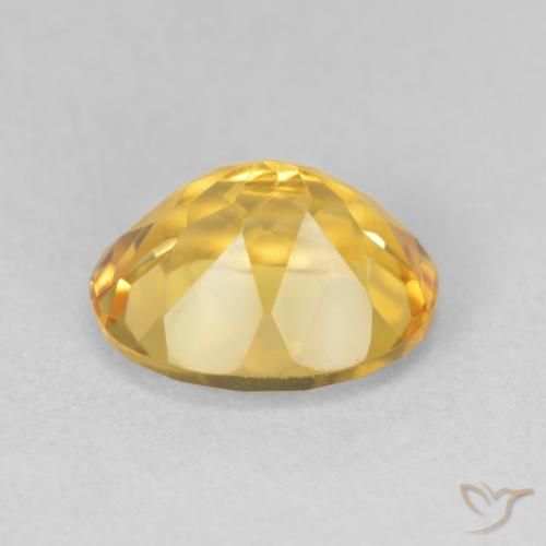 Citrine Orange Doré naturelle ovale, 3.34 ct, VVS-VS