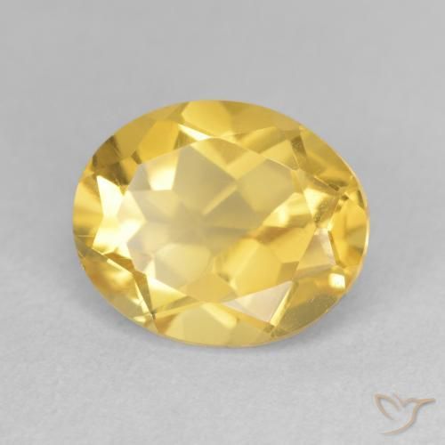 Citrine Doré moyen naturelle ovale, 3.45 ct, VVS-VS