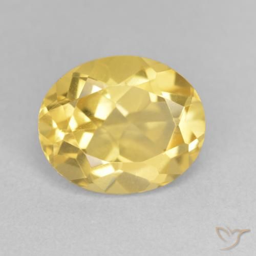 Citrine Orange Doré naturelle ovale, 3.35 ct, VVS-VS